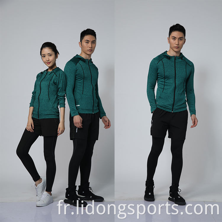 Lidong Custom 88% Polyester 12% Spandex Mens Sportswear Slim Fitness Plain Training Tracksuit